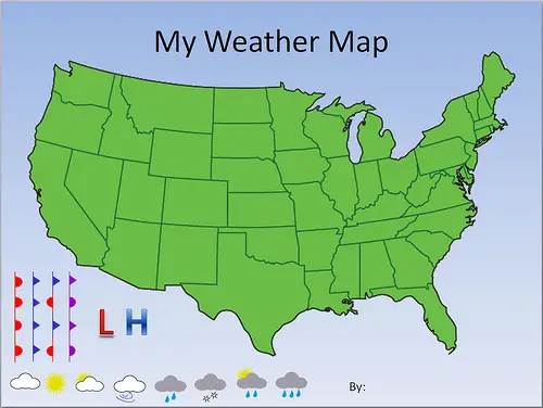 map of weather