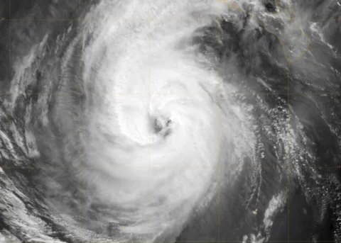 Satellite photo of Hurricane Norbert in 2008.