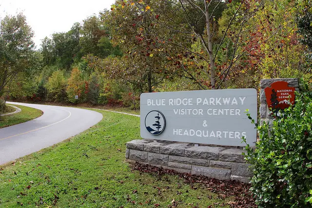 Autumn leaves along the Blue Ridge Parkway