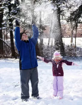 Kids like to make it snow because they enjoy playing in the fun and icy white stuff. Besides, a nice white blanket of snow usually means a snow day home from school! 