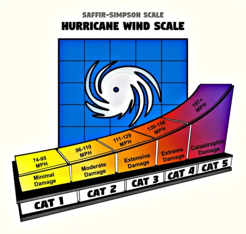 The official Hurricane Wind Scale is the Saffir-Simpson Scale.