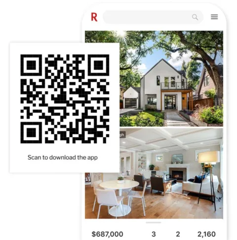 Scan the code to download the Redfin app. (Or just visit the Redfin website at Redfin.com)