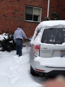 Snow On Roof Of Car