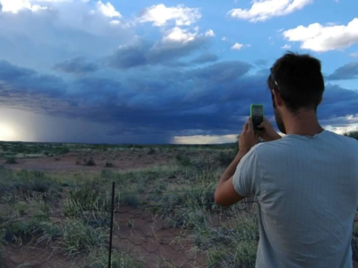 These days, everyone has a camera in their pocket to photograph all of the strange things going on with the weather!