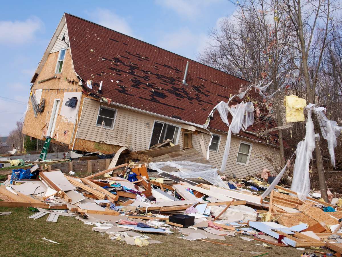 The dramatic effects of wind damage from a storm are usually the first images we see after a hurricane, tornado, or other strong storm.